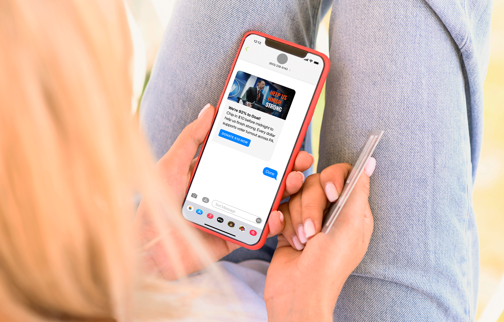 RCS for political text messaging